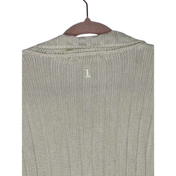 Iceberg Ivory Long Sleeve Zipper Up Silk Blend Sweater Top Made In Italy Size XS - Picture 7 of 11